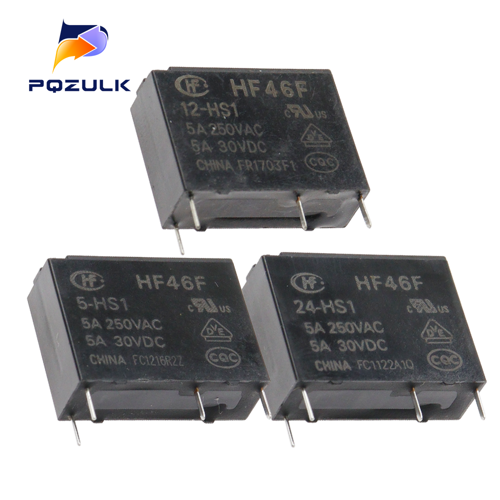 Shelly Relay Module - 10 sztuk 5A 4Pin HF46F-5-HS1 HF46F-12-HS1