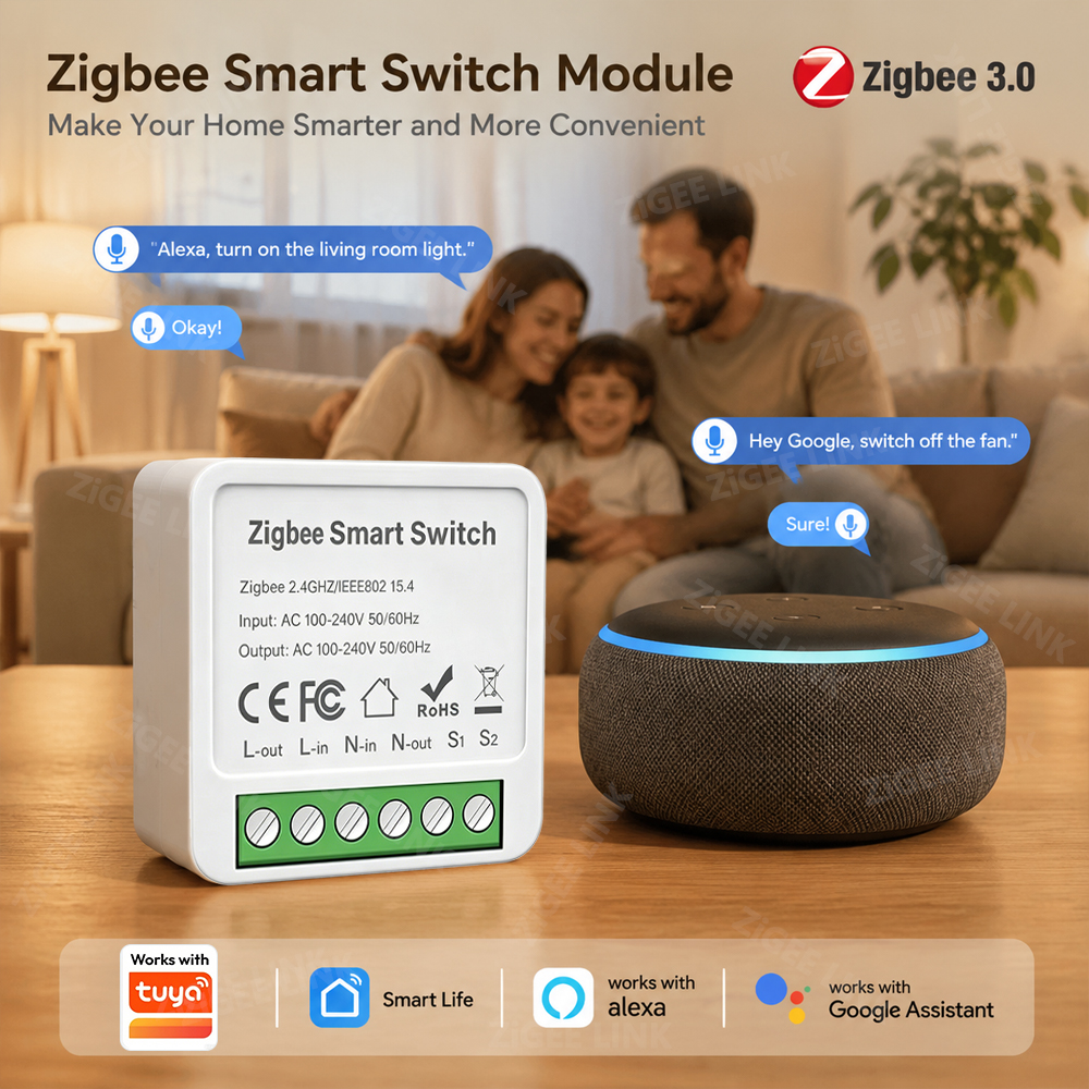 Diy Home Automation Controller - Moduł przekaźnikowy Zigbee3.0 WiFi Mini DIY