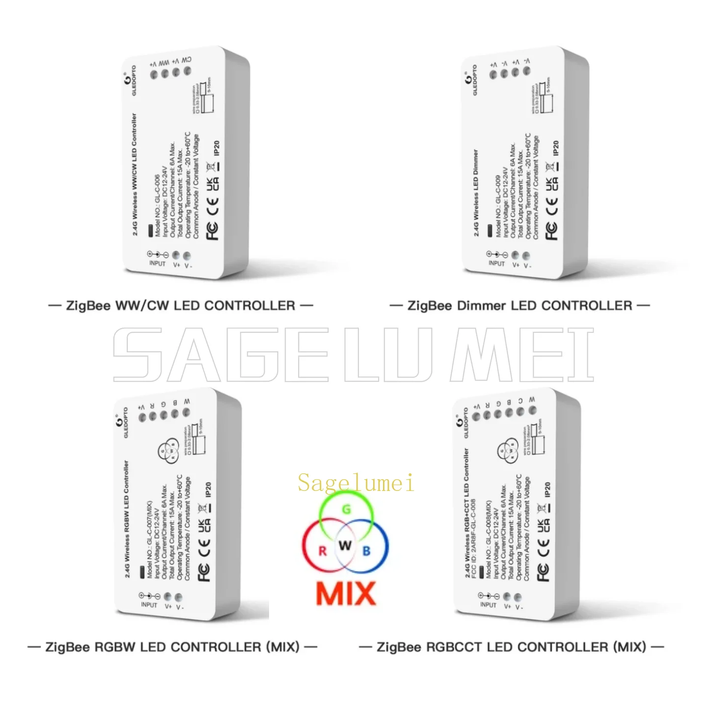 Zigbee Coordinator Stick - GLEDOPTO Zigbee3.0 RGB+CCT RGBW WWCW GL-C-006/007/008/009