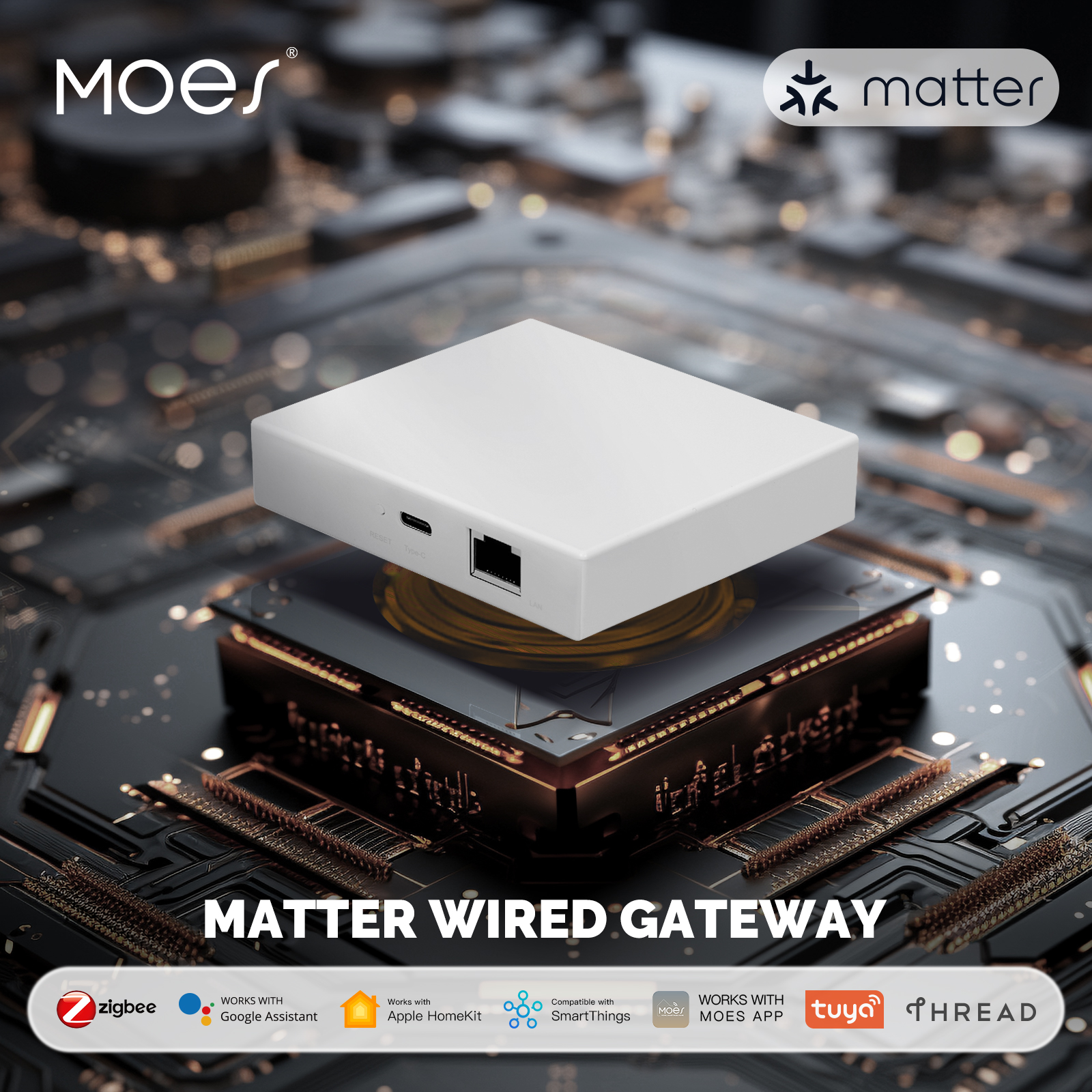 Matter Hub Thread - MOES Tuya Zigbee Matter Thread Gateway