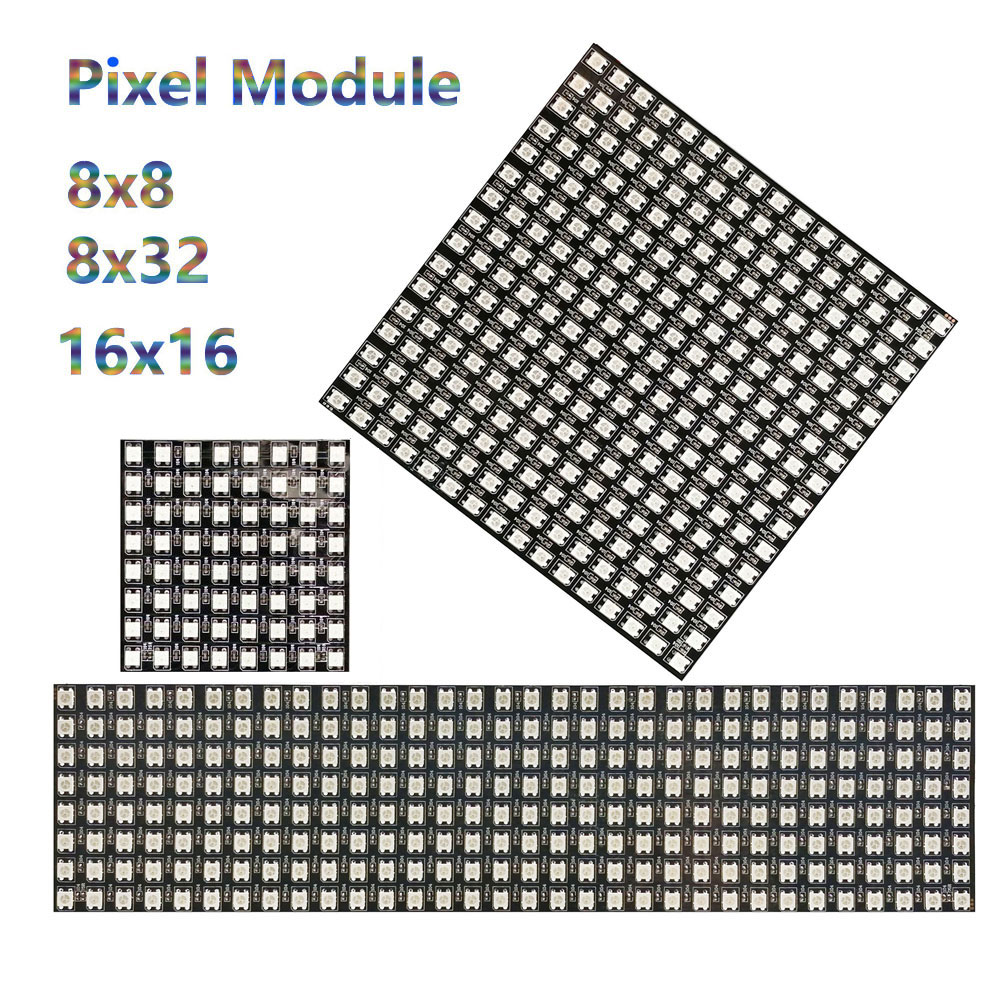 Rgb Led Matrix 8X8 - DC5V WS2812B 8*8 16*16 8*32 elastyczny