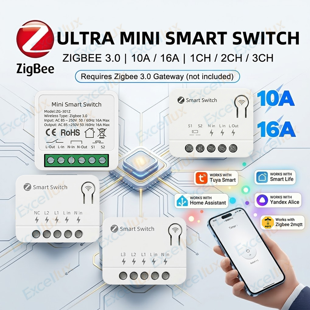 Diy Home Automation Controller - Mini moduł inteligentnego przełącznika Zigbee DIY