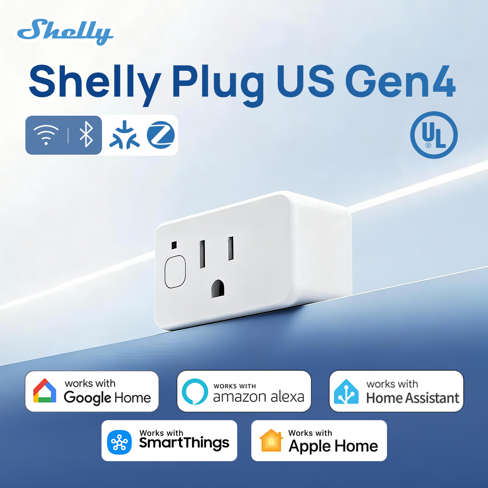 Shelly Relay Module - Inteligentne gniazdko Shelly Plug US Gen4