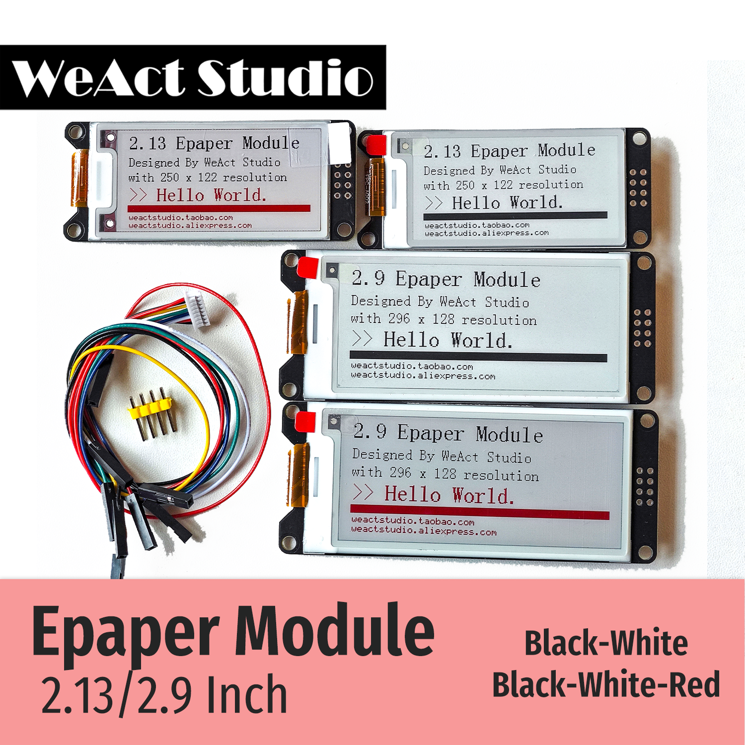 Display Epaper 2.9 - WeAct 2,9'' 2,13