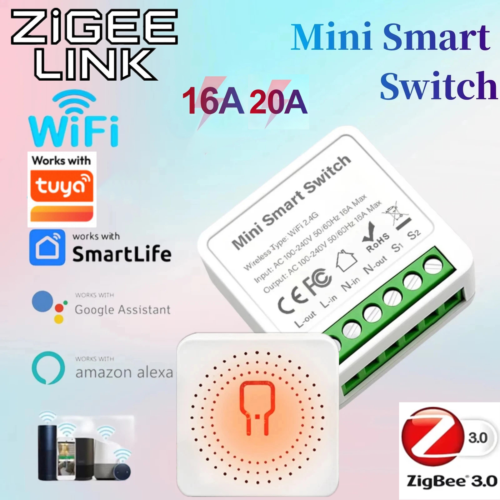Diy Home Automation Controller - Przełącznik WiFi Tuya Mini Smart 16A