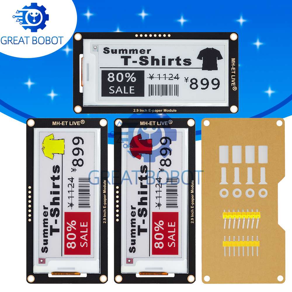 Display Epaper 2.9 - 2,9 