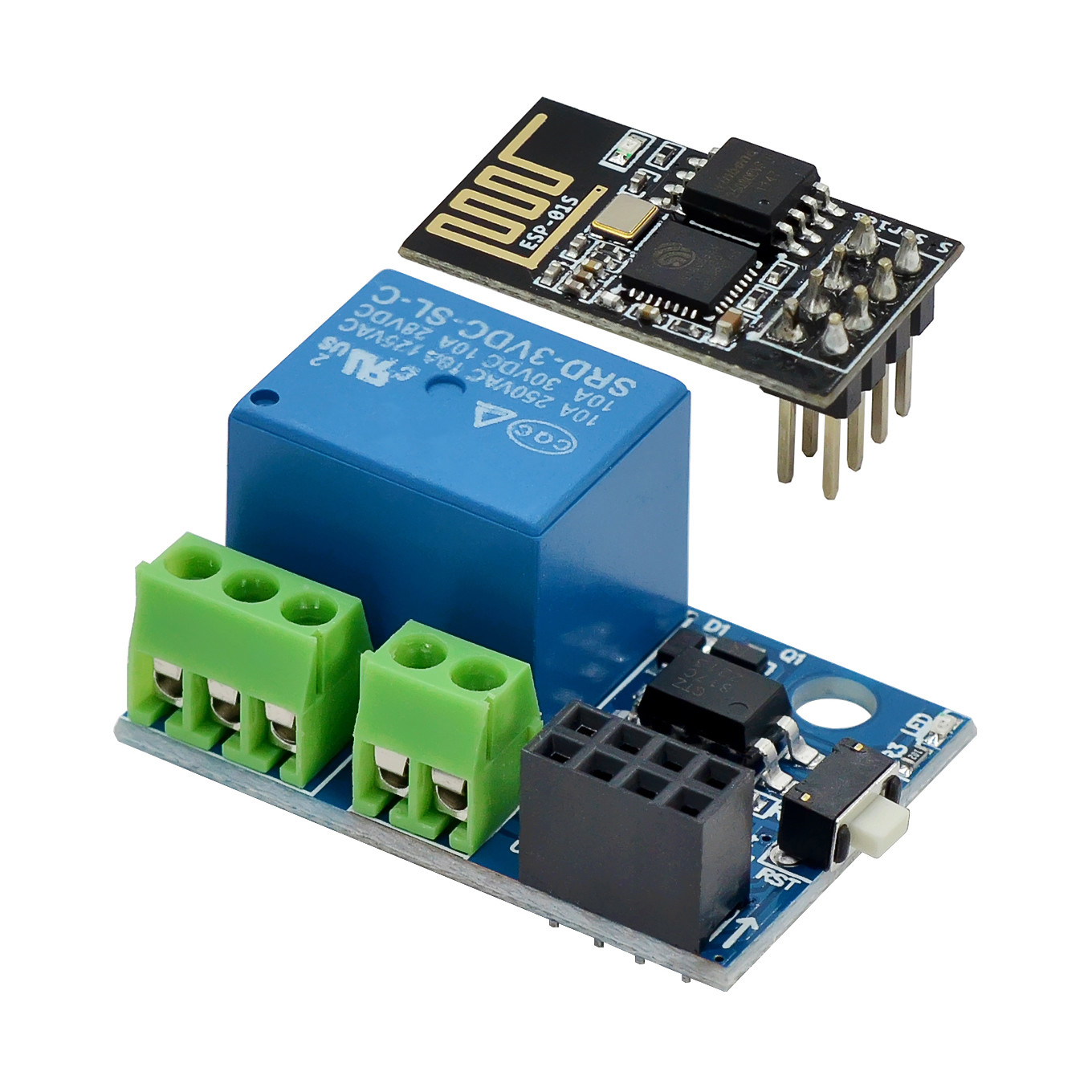 Home Automation Diy Kit - Moduł przekaźnika WiFi ESP-01S 5V 10A