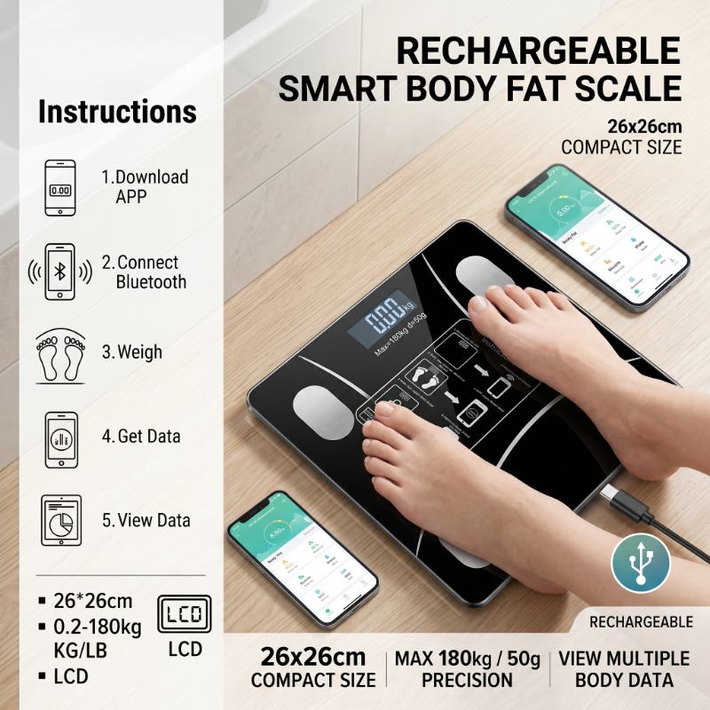 Home Automation Industry - Inteligentna waga do pomiaru tkanki tłuszczowej