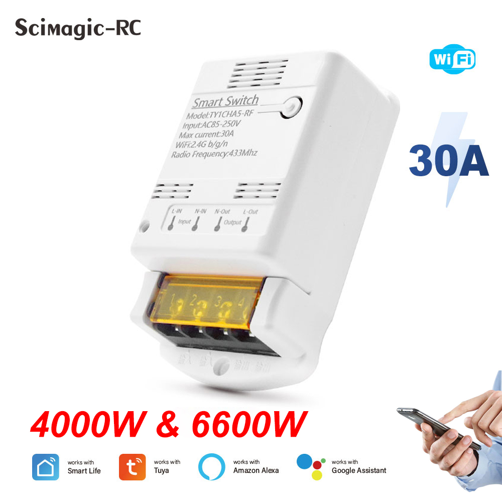 Home Automation Ideas - Wifi 30A 6600W 4000W Tuya inteligentny