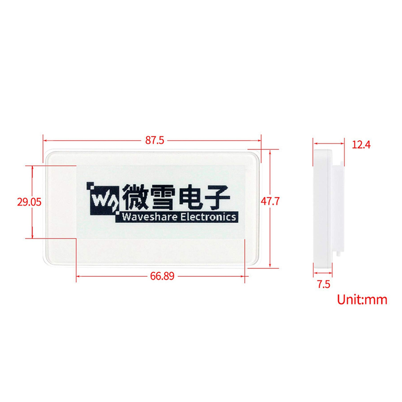 Display Epaper 2.9 - RISE Waveshare 2,9-calowy bezprzewodowy moduł EPaper
