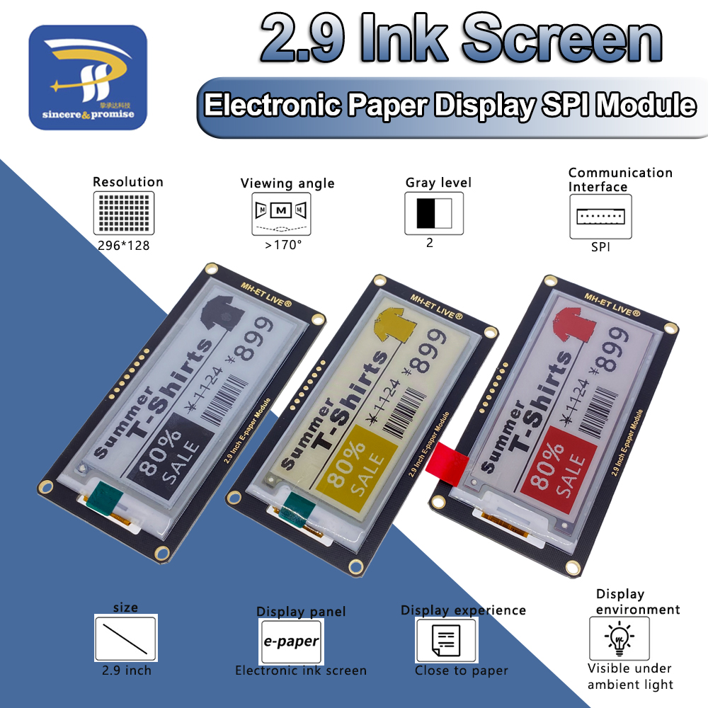 Display Epaper 2.9 - 2.9 