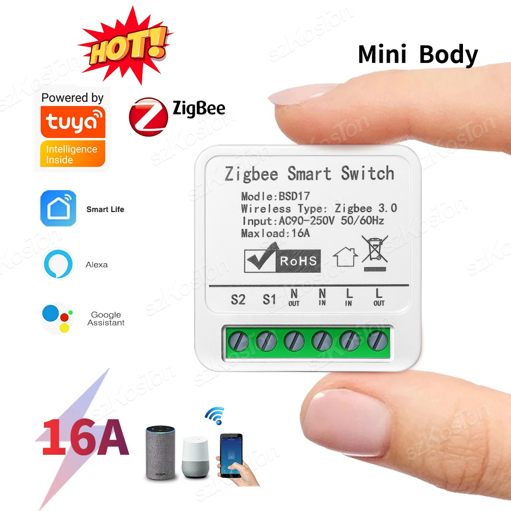 Diy Home Automation Hub - Moduł inteligentnego wyłącznika 16A Tuya ZigBee,