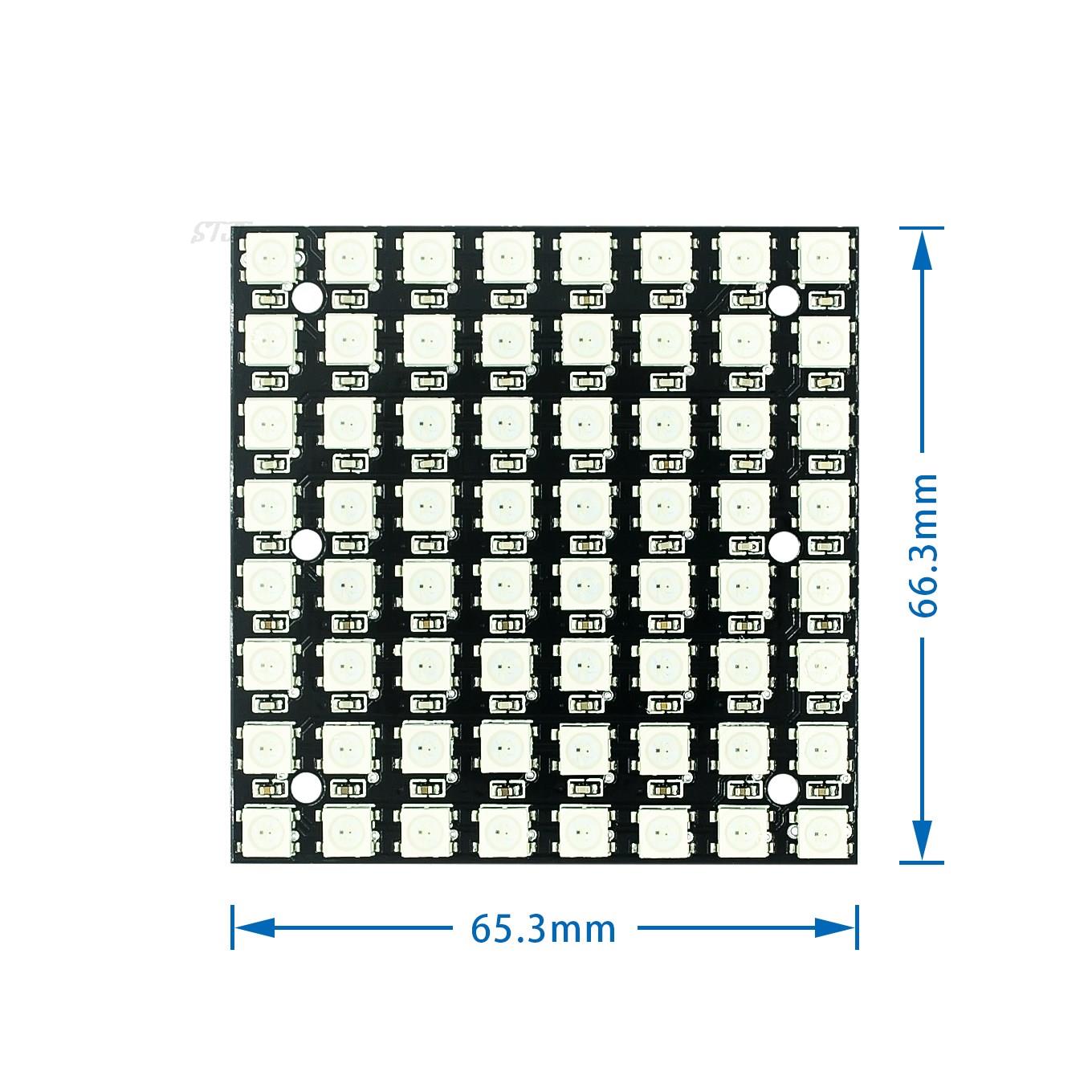 WS2812 smd LED 5050 RGB 8x8 64 – Rgb Led Matrix 8X8 recenzja i cena