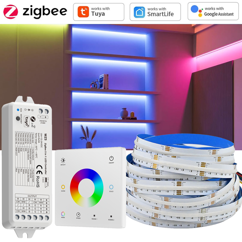 Taśma LED COB RGB+CCT Tuya Zig – Zigbee Coordinator Stick recenzja i cena