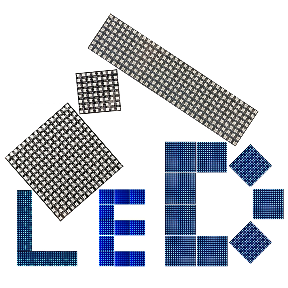 DC5V WS2812B 8*8 16*16 8*32 el – Rgb Led Matrix 8X8 recenzja i cena