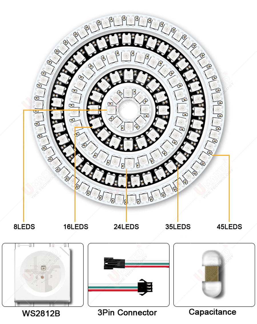 2 szt. WS2812B indywidualnie a – Rgb Led Matrix 8X8 recenzja i cena