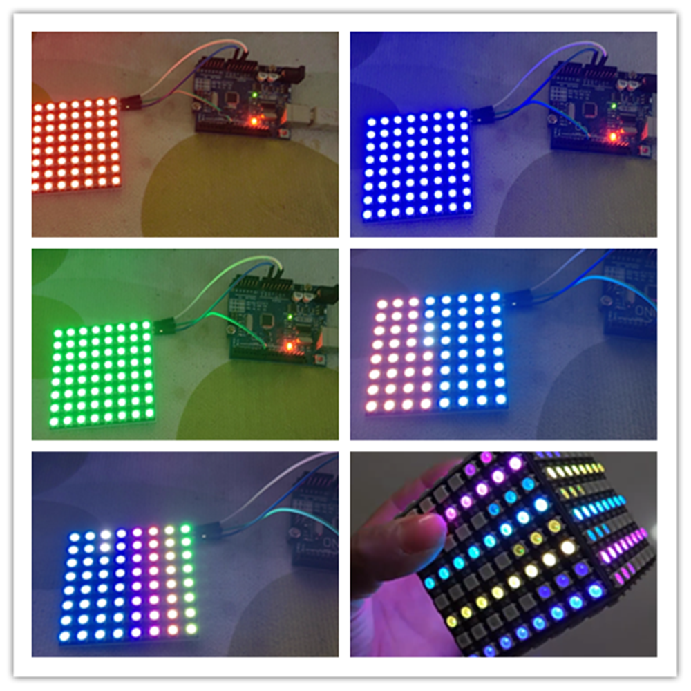 Moduł matrycy LED RGB WS2812B  – Rgb Led Matrix 8X8 recenzja i cena