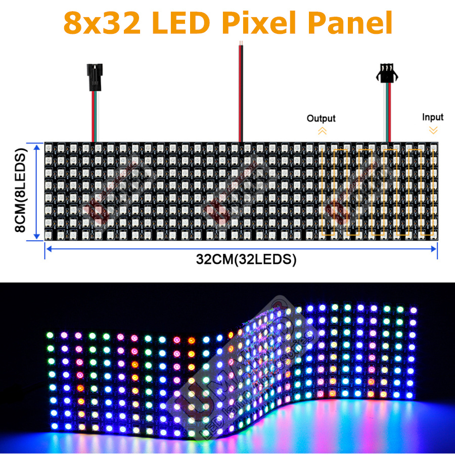 2 szt. WS2812B Indywidualnie A – Rgb Led Matrix 8X8 recenzja i cena