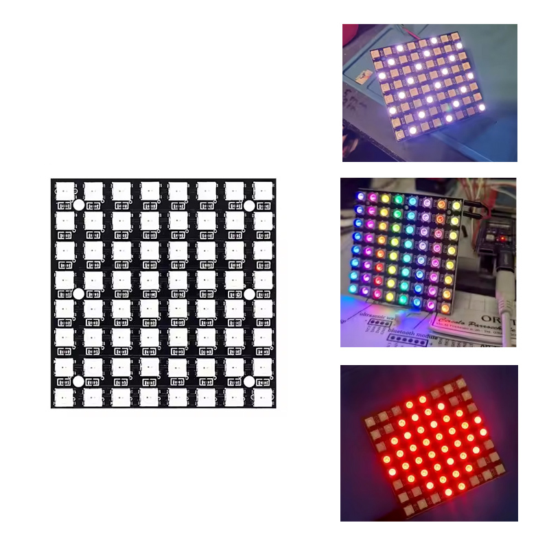 Moduł matrycy LED WS2812 5050  – Rgb Led Matrix 8X8 recenzja i cena