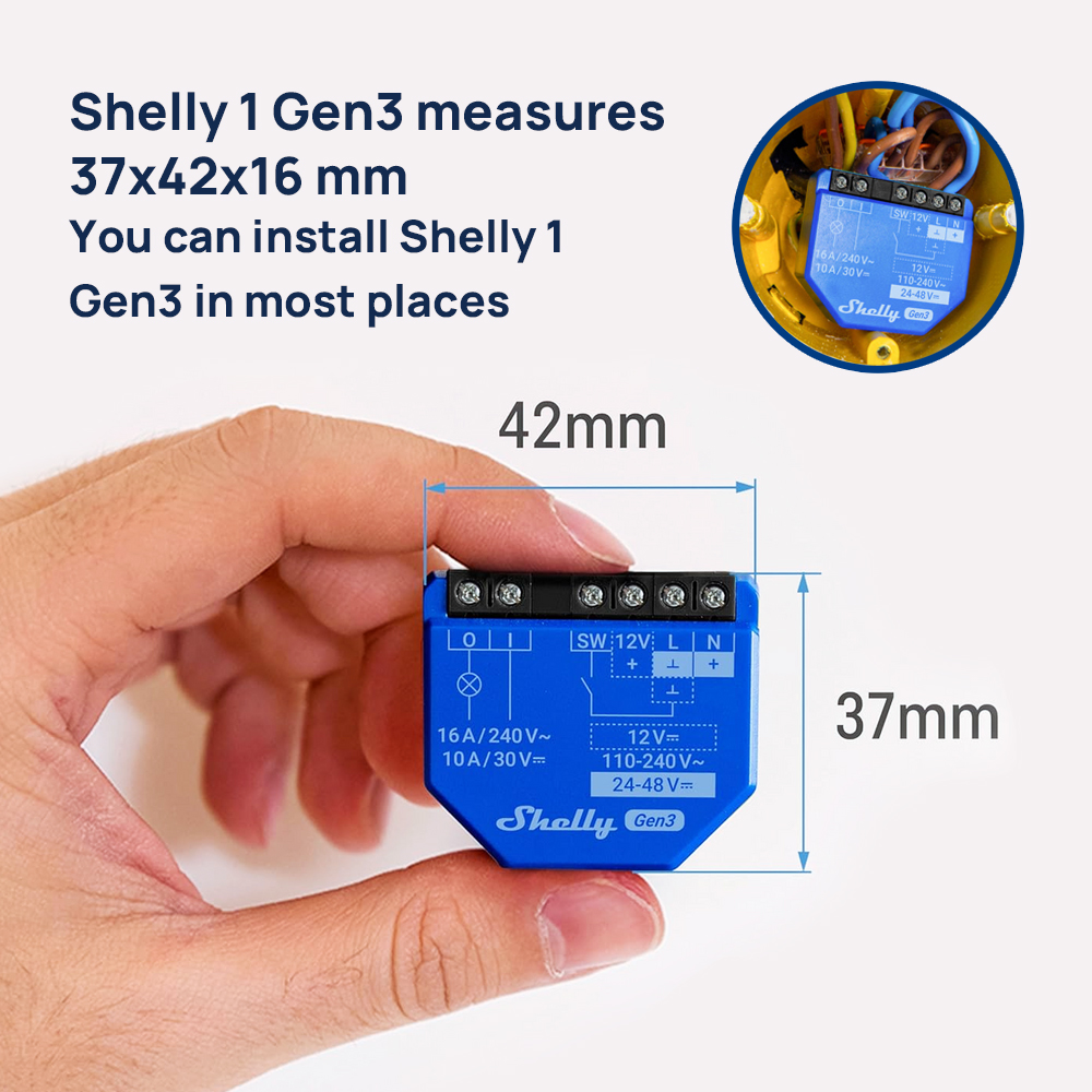 Inteligentny przełącznik suchy – Shelly Relay Module recenzja i cena