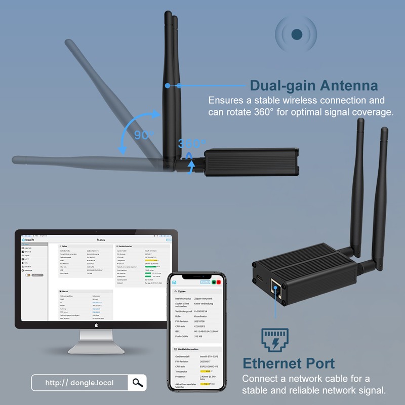 Adapter ZigBee 3.0 do Ethernet – Zigbee Coordinator Stick recenzja i cena