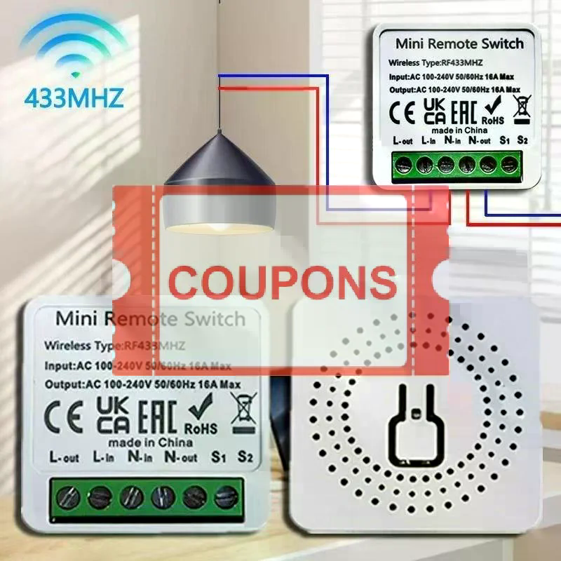 Inteligentny przełącznik RF 43 – Diy Home Automation Controller recenzja i cena