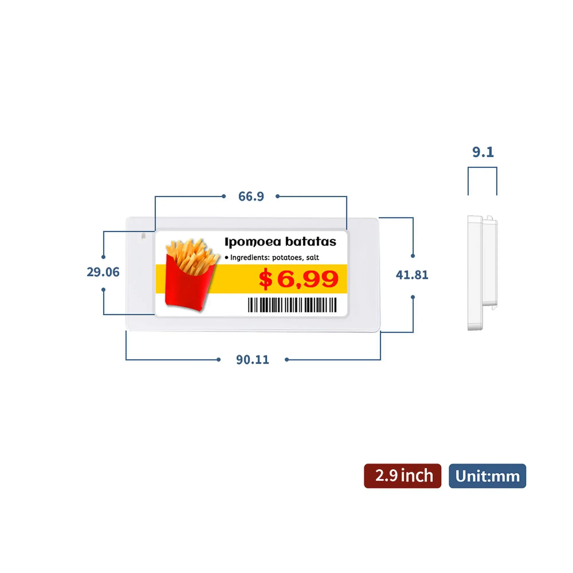 10 szt. Cyfrowych etykiet ceno – Display Epaper 2.9 recenzja i cena