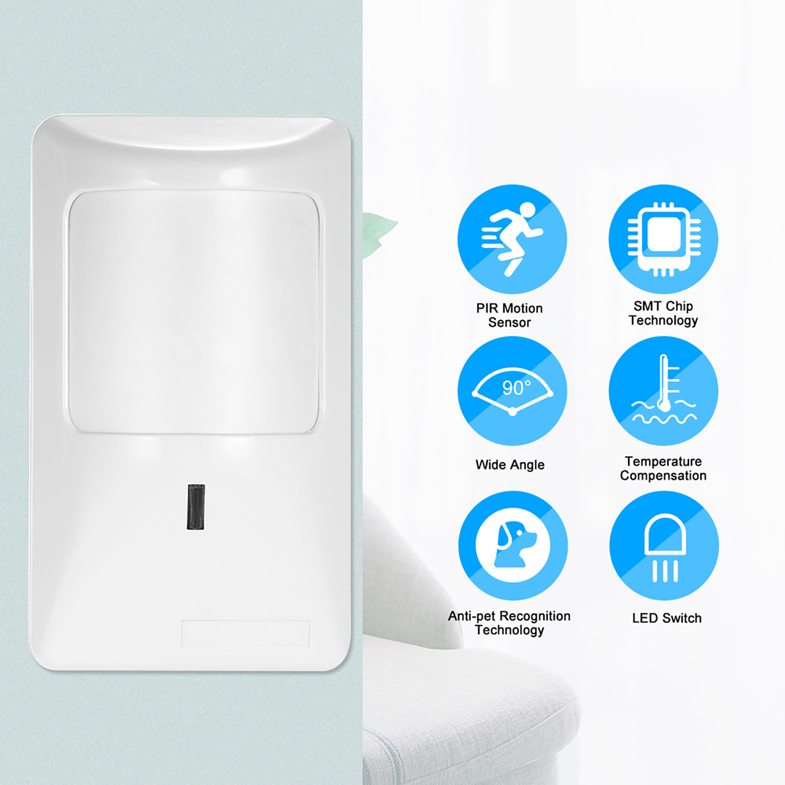 2 szt. Czujnik Anti-Pet czujni – Motion Sensor Pir Wired recenzja i cena