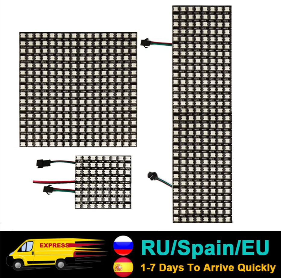 DC5V WS2812B 5050 RGB SMD elas – Rgb Led Matrix 8X8 recenzja i cena